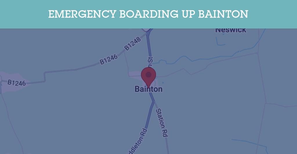 Emergency Boarding Up Services in Bainton - OX27